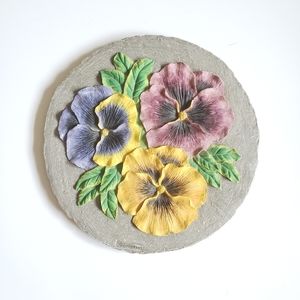 Pansy Pansies Stepping Stone by Spoontiques